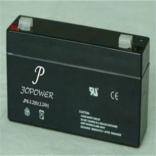 JOPOWER蓄电池JP6 6V3.2AH免维护可充电铅酸电池 3.2