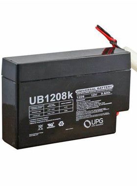 UNIVERSALBATTERY蓄电池1208 12V0.8AH精密仪器医疗设备电池
