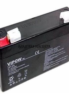 VIPOW蓄电池LP1.3-6 6V1.3AH/20HR免维护可充电蓄电池