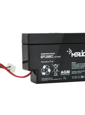 MERLiON蓄电池CP1208CC 12V0.8AH精密仪器医疗设备免维护电池