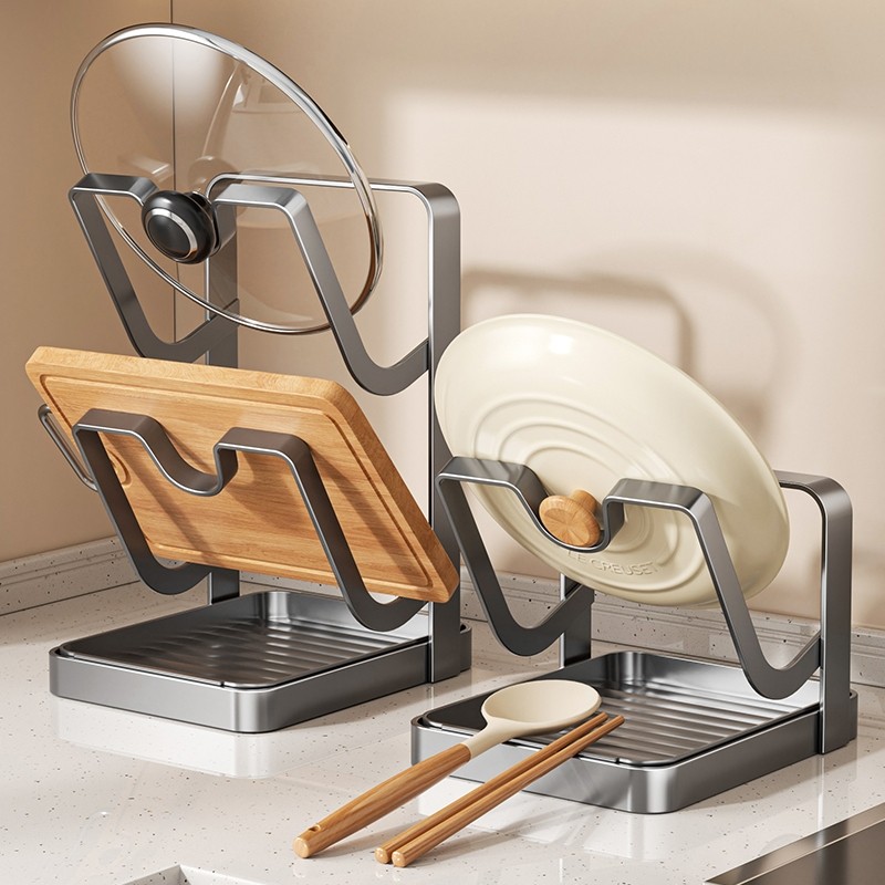 立式台面锅盖架锅铲架子收纳置物架砧菜板放置器多功能厨房锅盖架,厨房/烹饪用具,锅盖架/锅盖收纳垫,淘宝优惠券,粉丝福利购,淘宝优惠卷