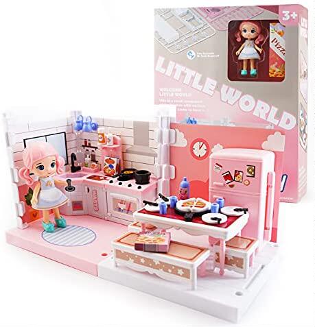 diy miniature dollhouse kit  uorker toys for 3 year old girl