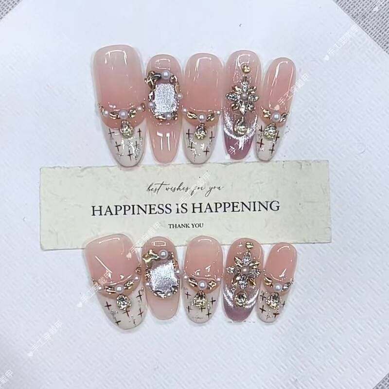 黛月达手工穿戴甲秋冬新款B042