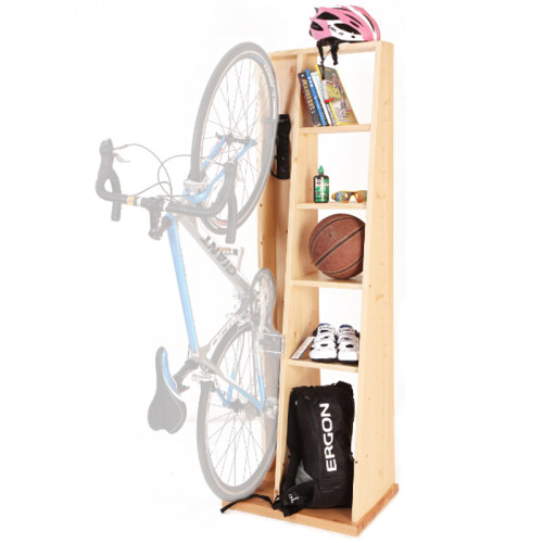 bookbike木制自行车立式停车柜 实木停车架 自行车墙壁挂钩收纳柜 - 封面