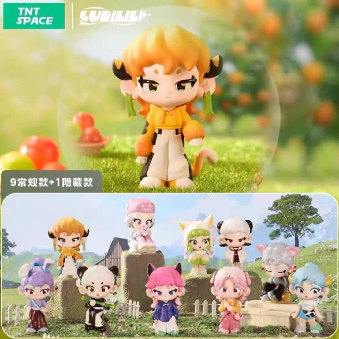 正品TNT璐粒粒Lurilili千禧牧场盲盒赛博冒险风狼嗷呜喵喵熊礼物