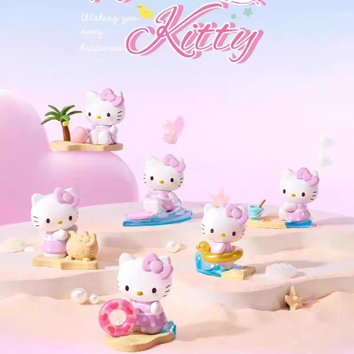 【确认款】正品miniso名创优品三丽鸥HelloKitty心动假日盲盒摆件