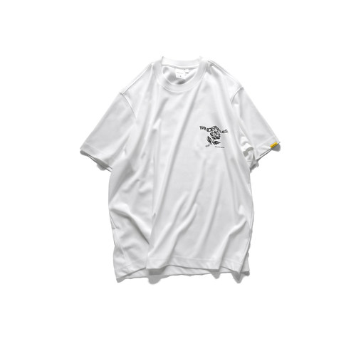WINDERFLIES玫瑰印花短袖T恤男