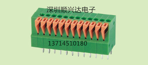 弹簧式 免螺丝接线端子 KF141V/141R-2.54mm 双排 直/弯脚 可拼接