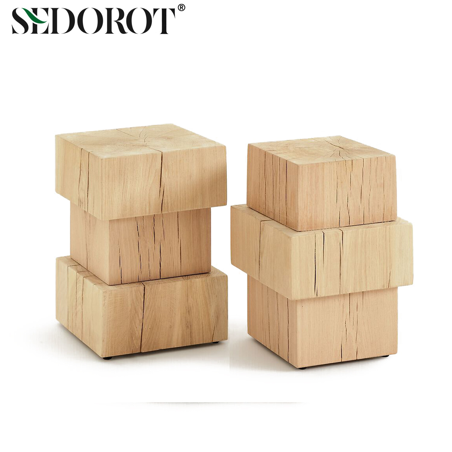 SEDOROT北欧轻奢实木边几咖啡桌