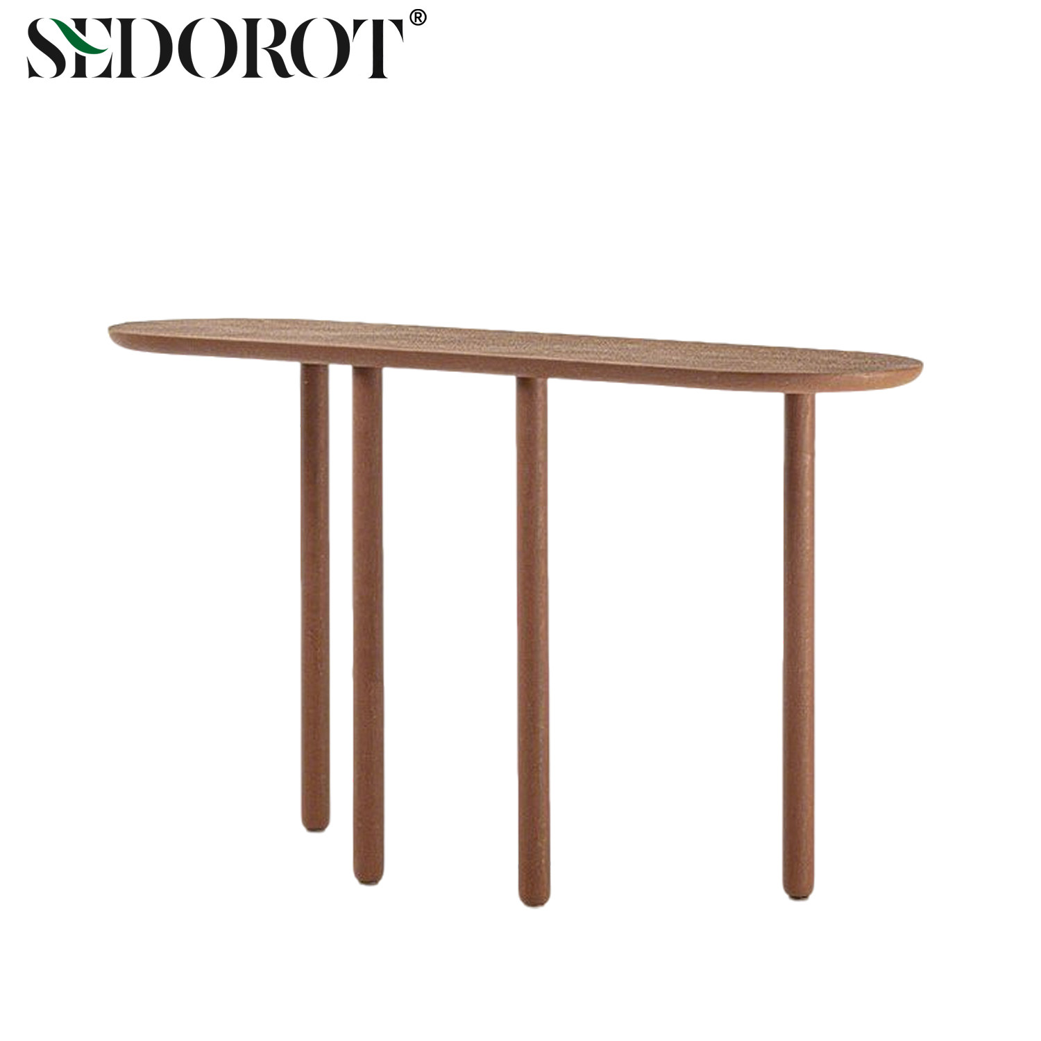 SEDOROT/意式轻奢创意设计样板间客厅走道实木边桌ROLL-O控制台