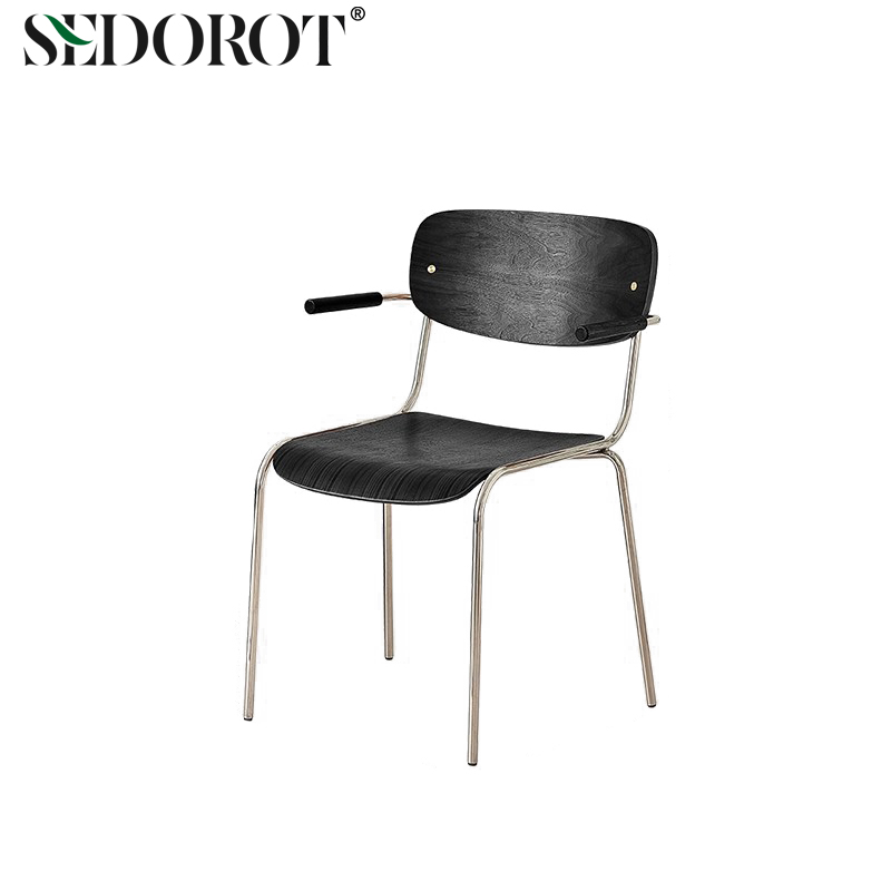 简约扶手椅北欧工业风靠背椅子