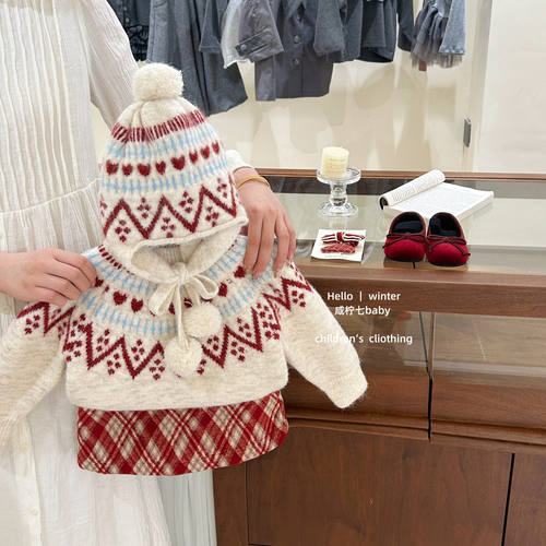 圣诞红格颂！费尔岛提花毛衣