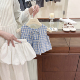 上衣韩系儿童夏小清新甜美格子背心短裤 女童露背娃娃衫 咸柠七