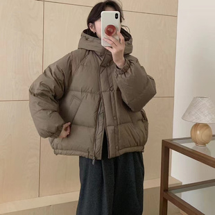 【年底放假清仓】韩系连帽保暖羽绒服，NO退