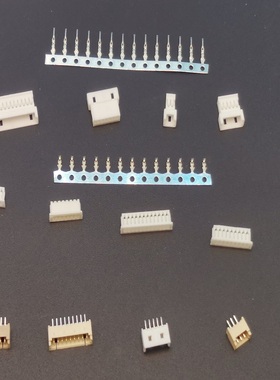 间距1.25冷压接线头胶壳端子壳塑壳插头直针座立卧贴片座替JSTMX