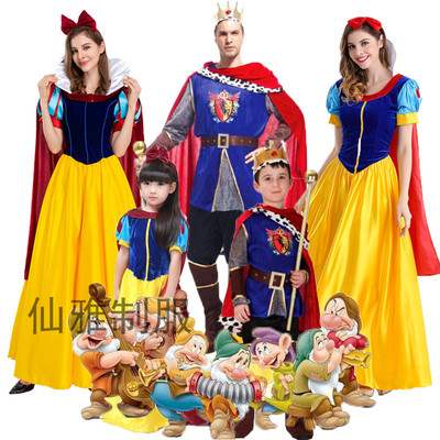 万圣节迪斯尼白雪公主儿童亲子裙