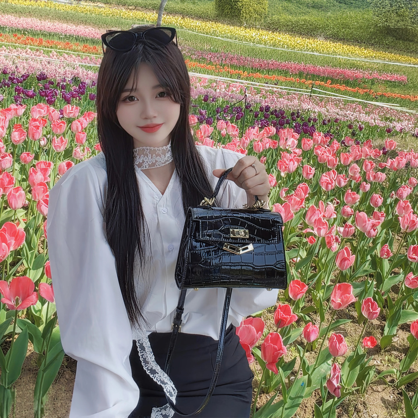 2026夏季真皮凯莉包斜挎手提