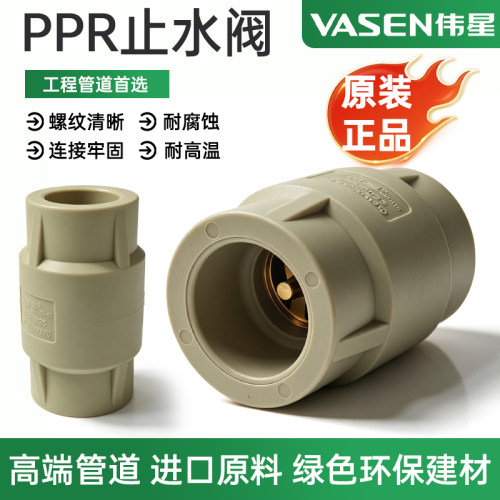 伟星PPR灰色水管止回阀防倒流