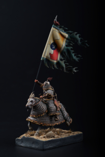 MK微缩王国《蒙金战争》定制涂装古代骑兵MJ13合金摆件兵人