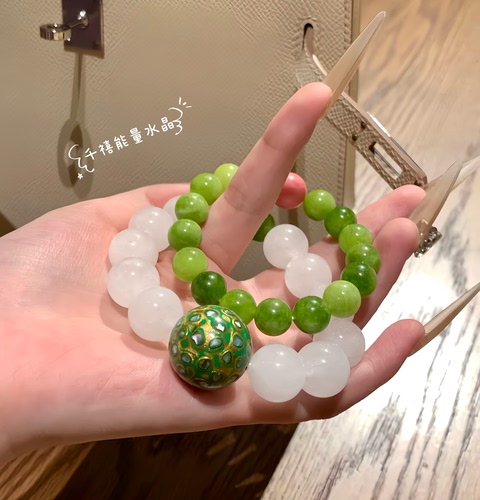 木系山灵｜纯天然白幽灵非遗大漆手串手链女款手链女友礼物手串