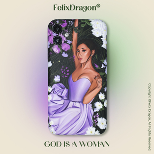 ArianaGrande手机壳小清新适配iPhone14 FELIXDRAGON原创插画设计