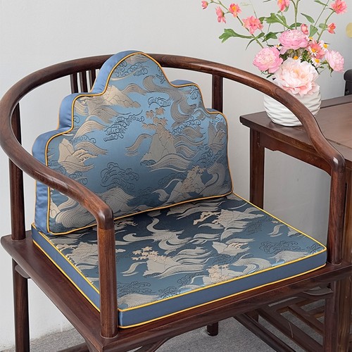 新中式茶椅垫圈椅坐垫海绵垫靠垫