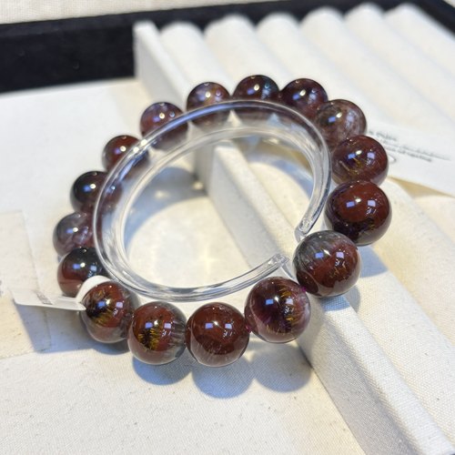 丁页级加拿大老矿极光23龙之天眼单圈手串14mm+