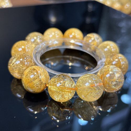 破冰价 512-14周年庆 维纳斯满密钛晶单圈手串 18mm+