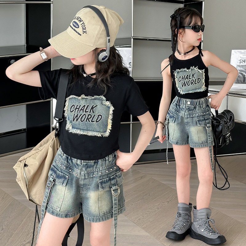 女童套装夏季2024新款中大童套装
