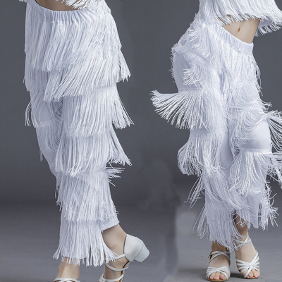 女拉丁舞裤子成人表演服装