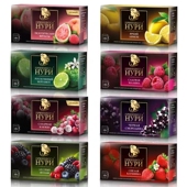 俄罗斯进口水果茶包HYPN公主花果红茶25茶包待客方便冲饮茶叶盒装