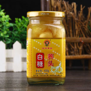 如丰白糖荞头400g瓶装餐前开胃小吃下饭酱菜解腻爽口广东甜酸荞头