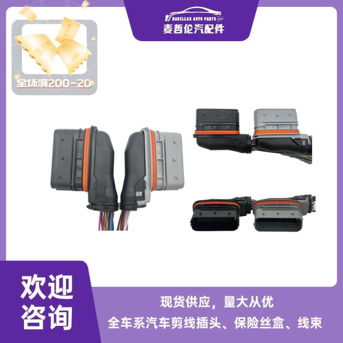 适用玉柴潍柴三立DCU电脑板插头1-1718324-1接插件原厂