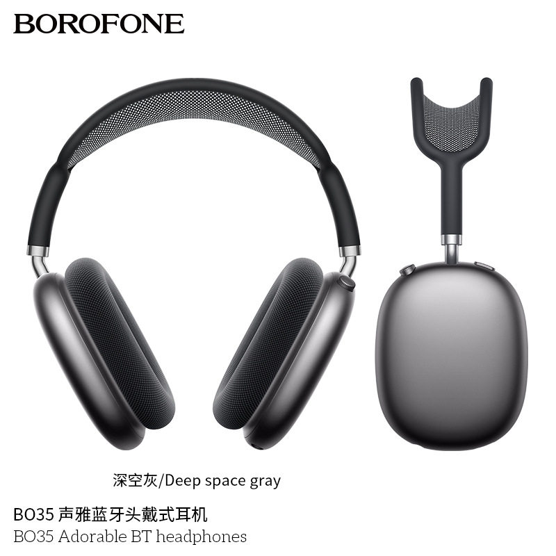 BOROFONE BO35新款无线运动蓝牙头戴式耳机 可折叠包耳式网红