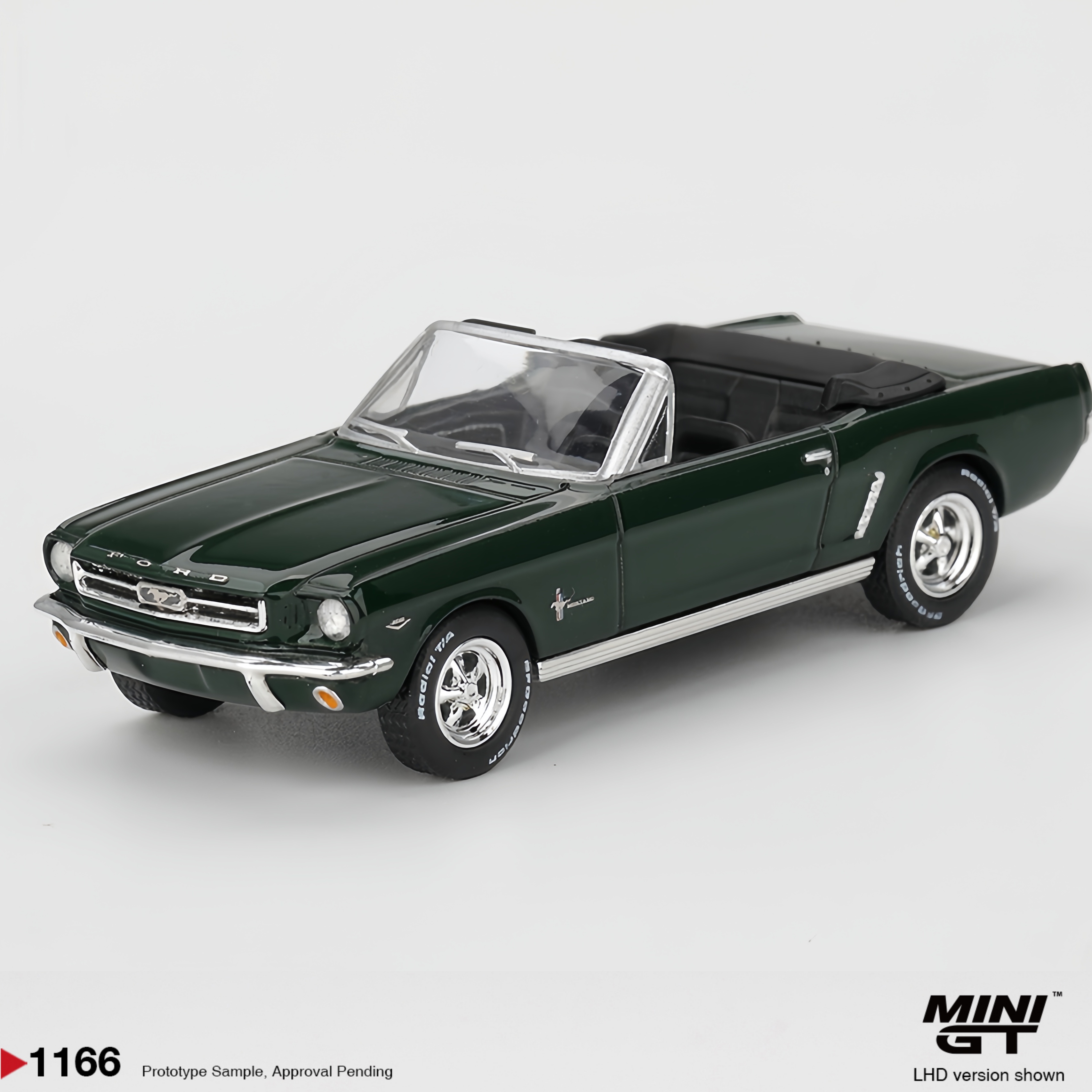 [预售]MINIGT 1166 福特 野马 敞篷 绿色 1:64 合金汽车模型