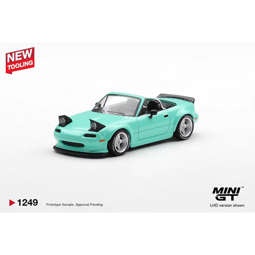 [GT3预售] MINIGT 1249 马自达 MX-5 NA 薄荷绿 1:64合金汽车模型
