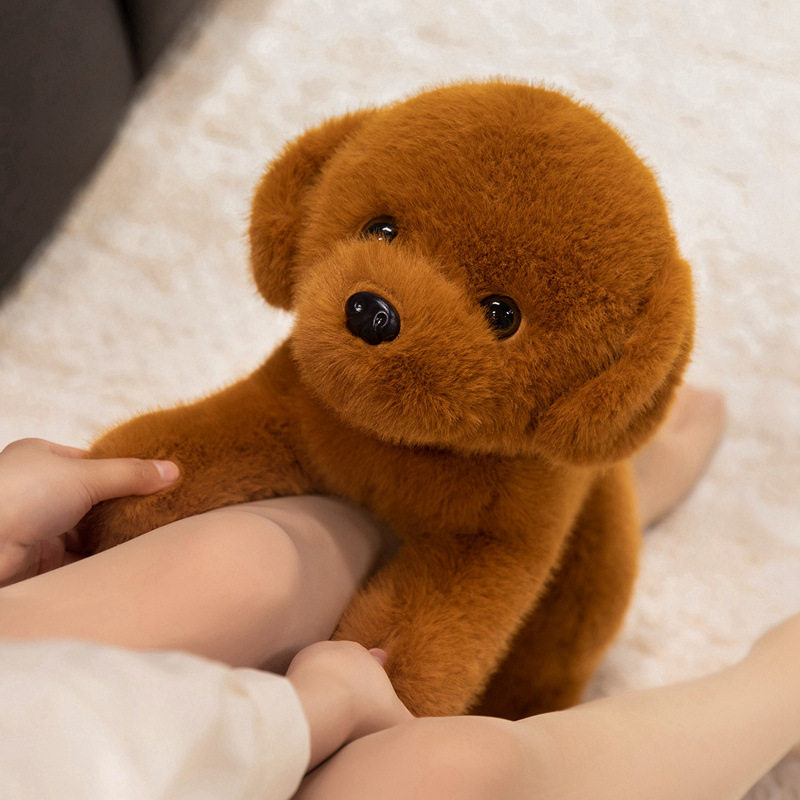 仿真狗狗玩偶柯基泰迪狗雪纳瑞玩偶布娃娃抱枕博美八哥安抚抱枕女