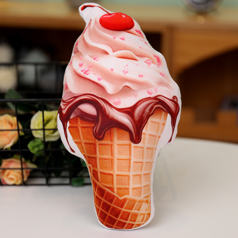 冰淇淋毛绒玩具抱枕PP棉