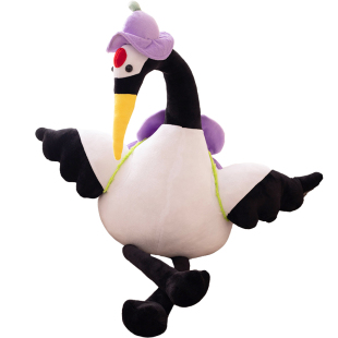 仿真鸟丹顶鹤公仔毛绒玩具戴帽仙鹤玩偶动物园公司活动场景道具女