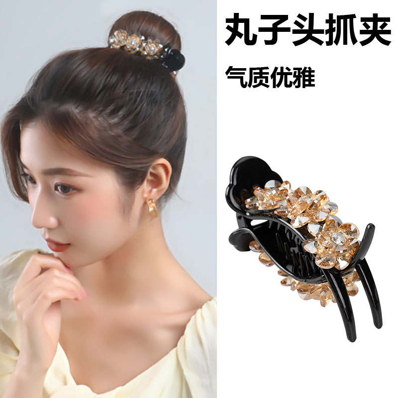 抓夹卫星钻韩版韩式花朵