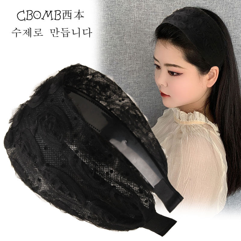 韩国宽边发箍发带遮白发头箍女