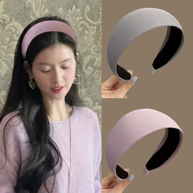 网红针织宽边发箍女高级感洋气