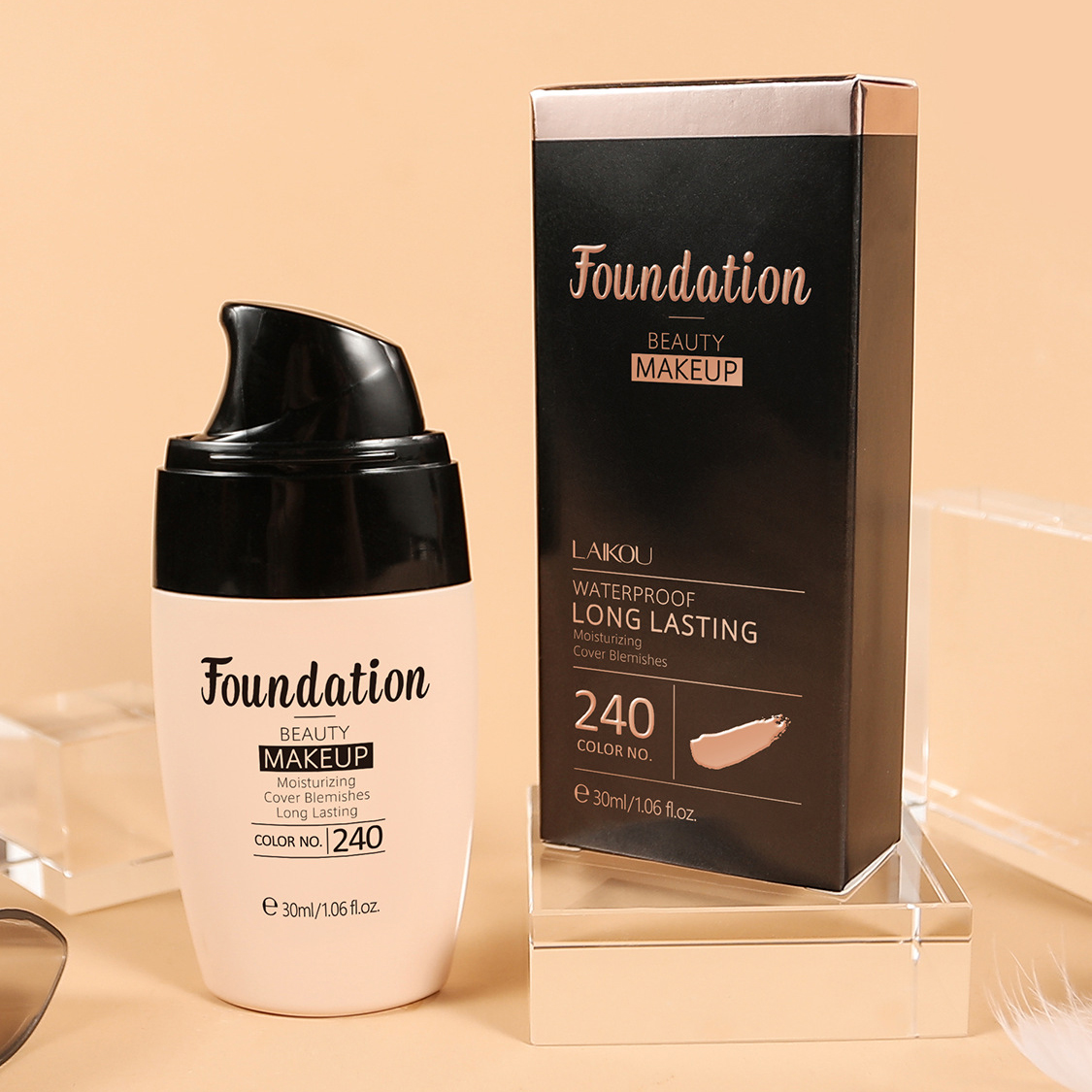 foundation  LAIKOU莱蔻粉底液保湿自然妆容BEAUTY MAKEUP