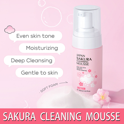 LAIKOU樱花洁面慕斯SAKURA CLEANING MOUSSE清洁泡沫洗面奶护肤品