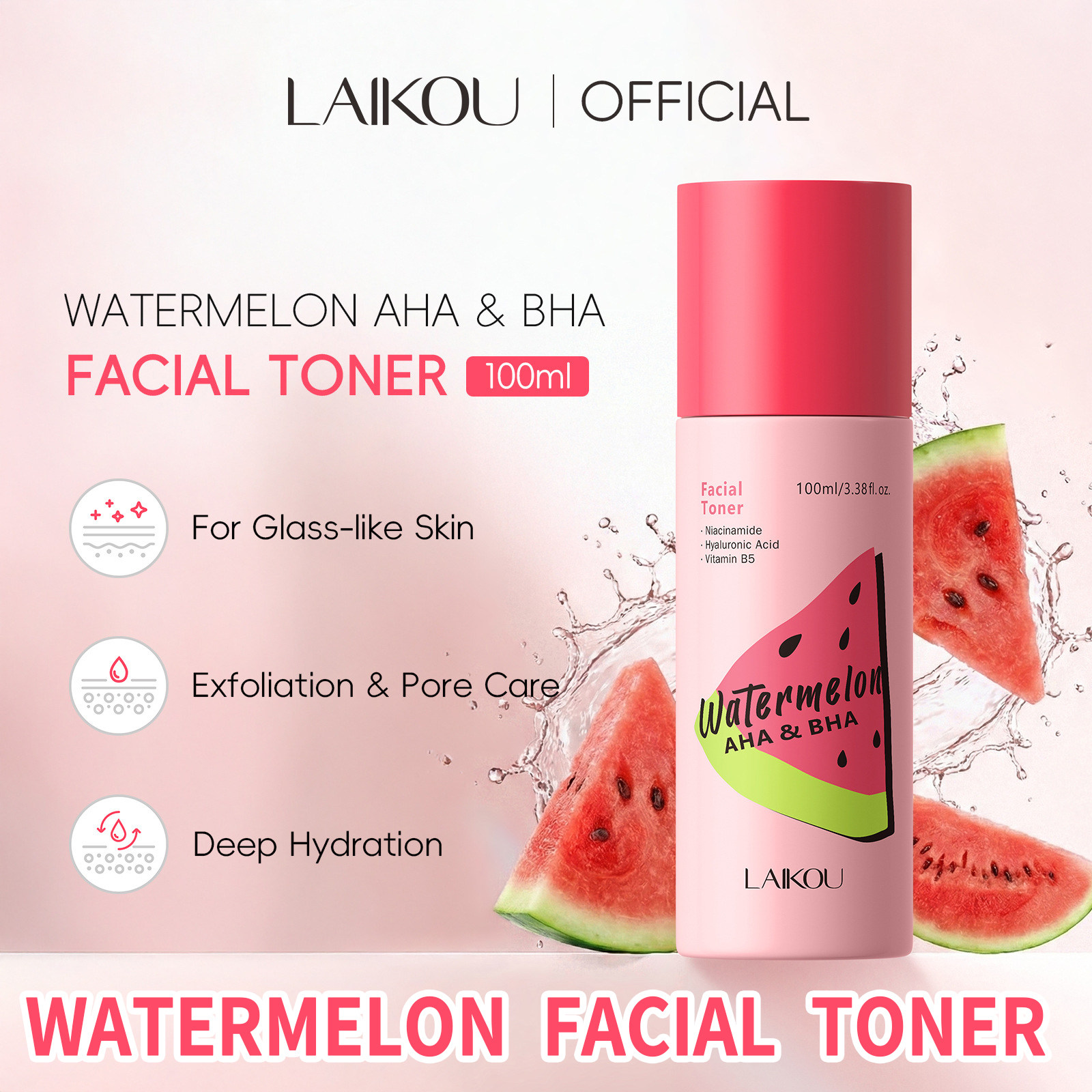 WATERMELON AHA FACIAL TONER  西瓜爽肤水,美容护肤/美体/精油,化妆水/爽肤水,淘宝优惠券,粉丝福利购,淘宝优惠卷