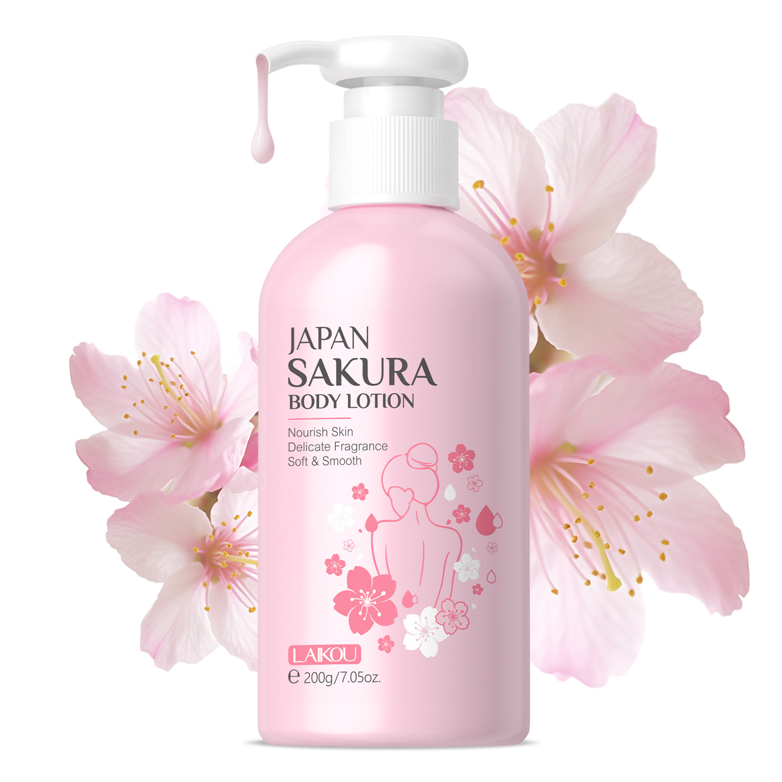 laikou莱蔻樱花身体乳滋润留香补水保湿润肤乳SAKURA BODY LOTION