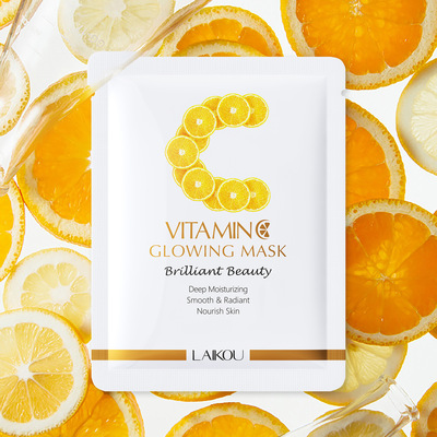 VITAMIN GLOWING MASK LAIKOU维c焕彩面膜补水保湿贴片面膜