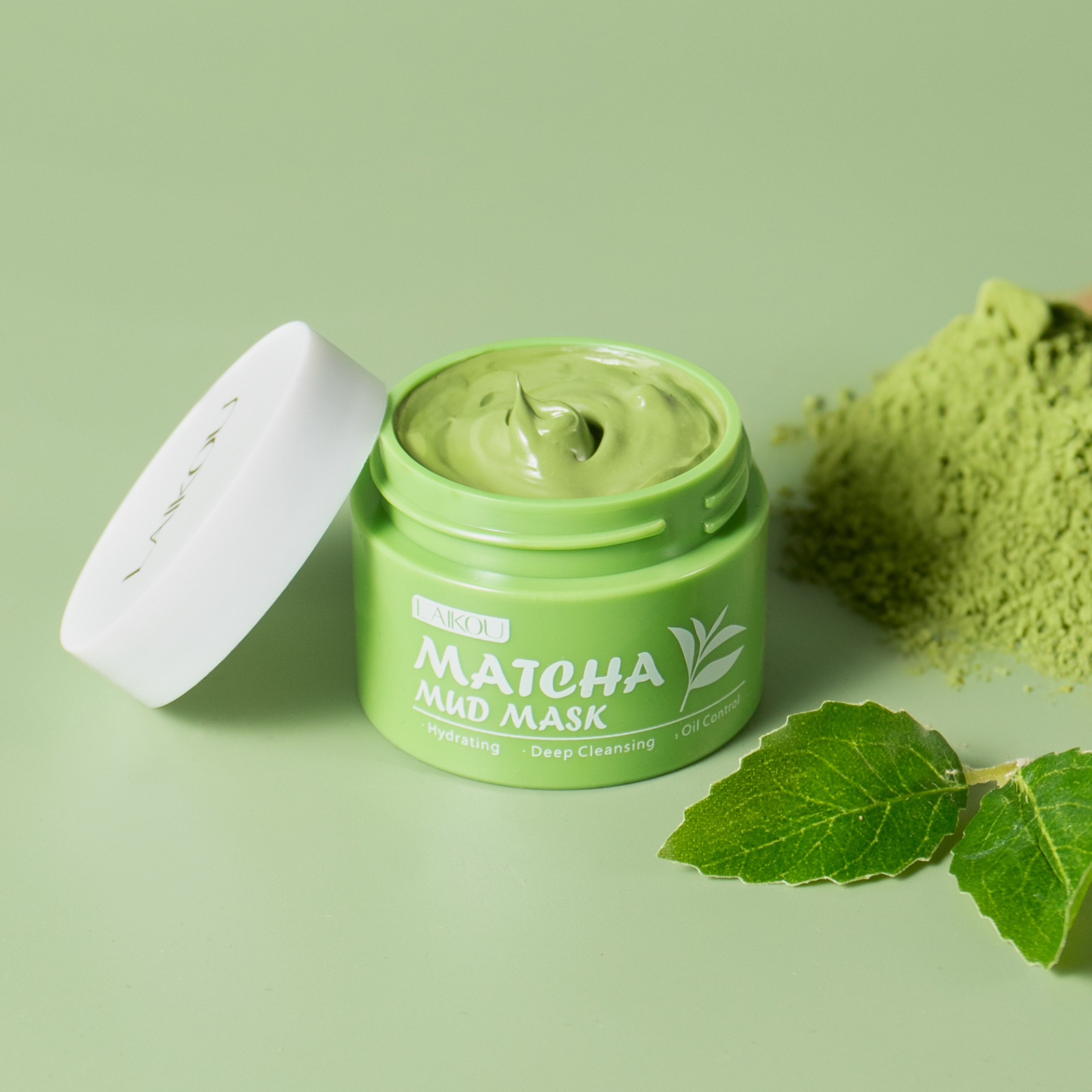 LAIKOU MATCHA MUD MASK抹茶绿泥面膜25g清洁保湿面膜泥护肤品