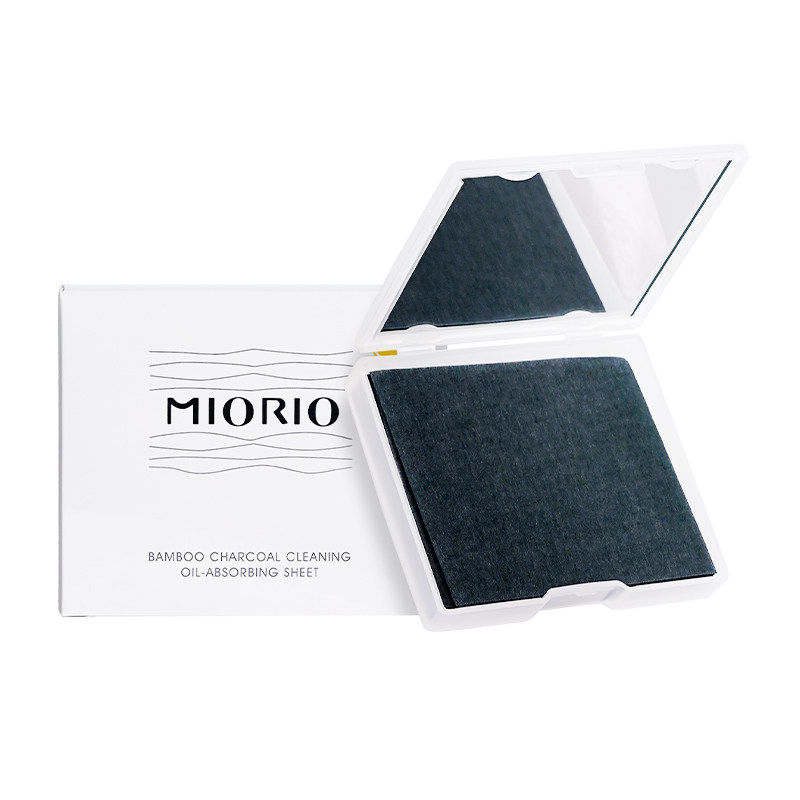 MIORIO米澳拉竹炭净颜吸油纸粉扑式面部专用油脸面纸夏天清爽便携