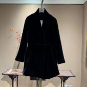 中先森 高定新款 国风新中式 100%桑蚕丝青果领抽腰棉衣 670